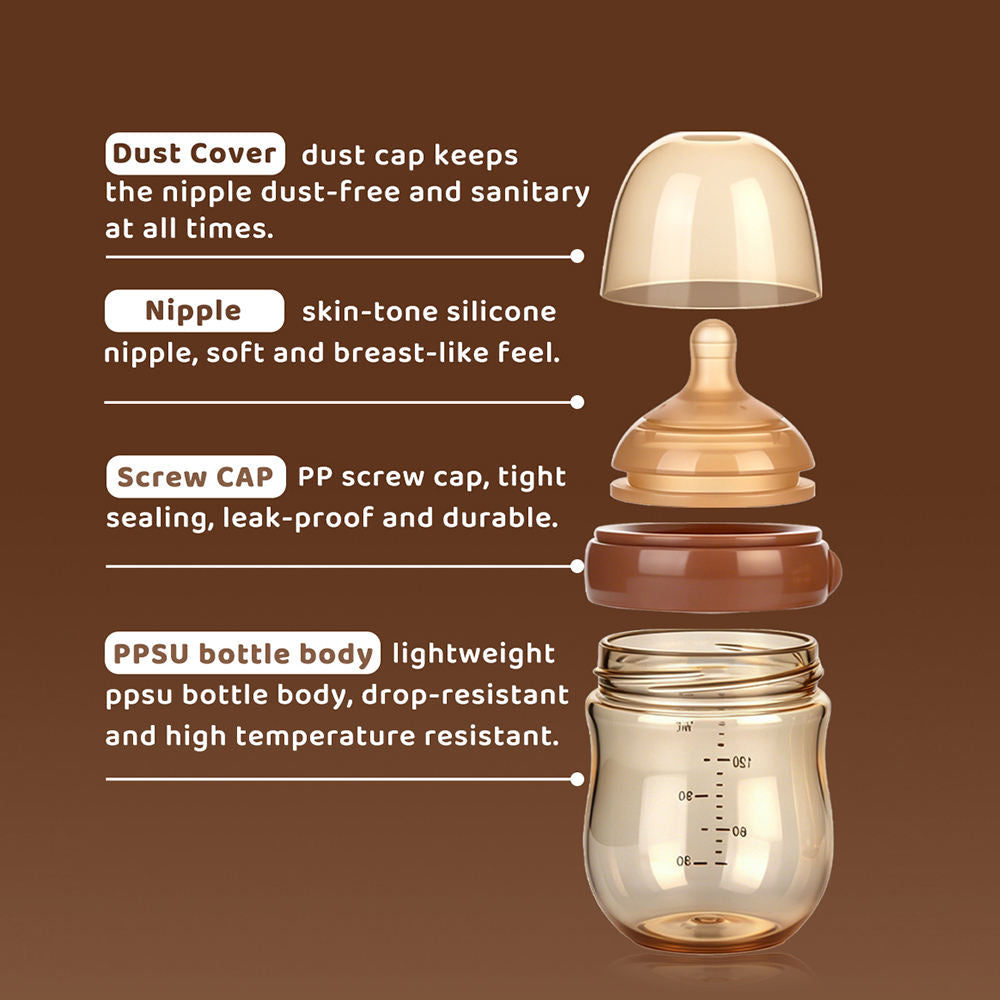Wide Neck Anti-Colic Baby Feeding Bottle