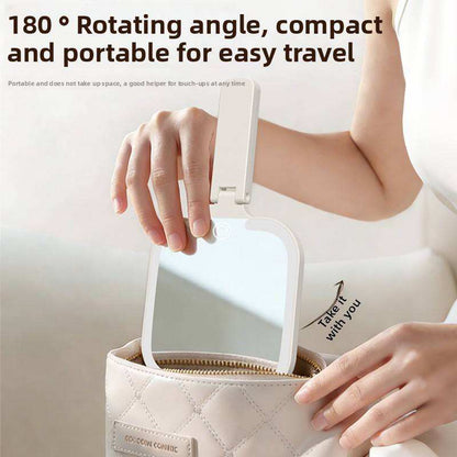 Handheld Foldable LED Makeup Mirror