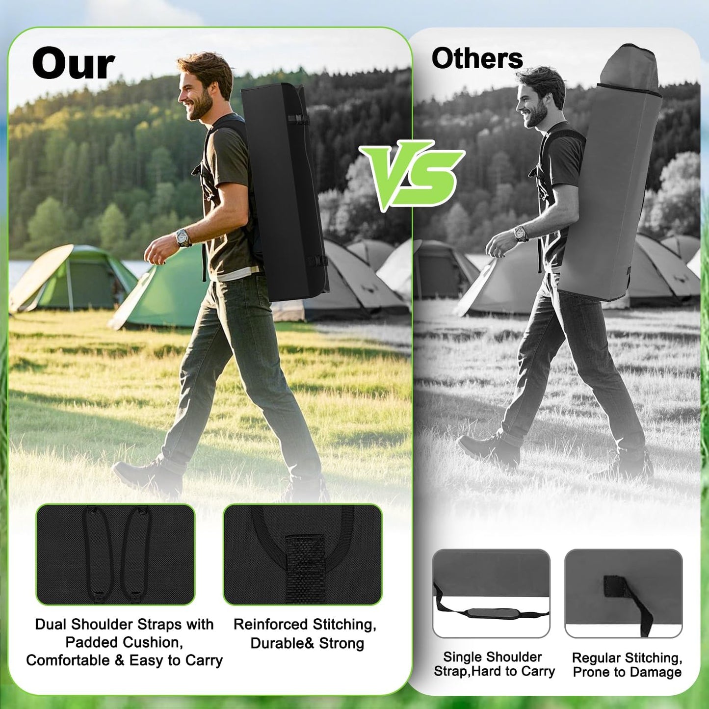 Portable Camping Chair with Canopy