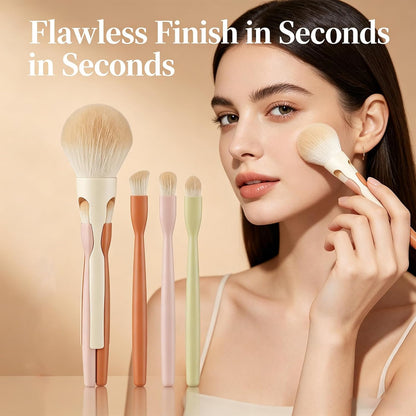 Magnetic 4-in-1 Makeup Brush