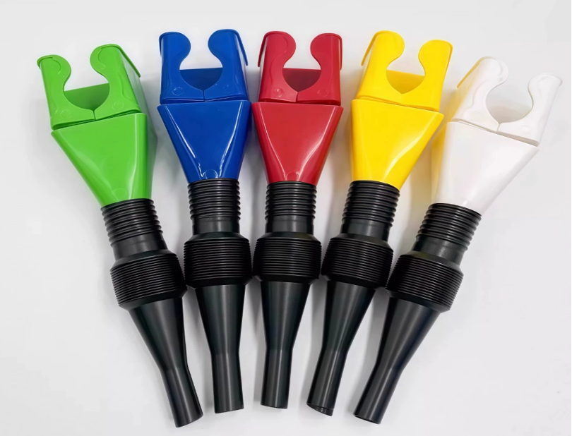 Retractable Funnel Hose for Fuel Transfer