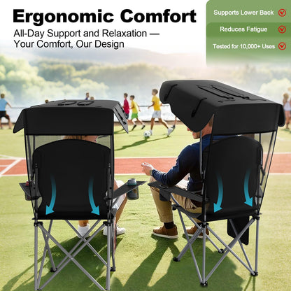 Portable Camping Chair with Canopy