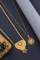 Mangalsutra Ki Mala Design With Moti Chen Ladi Lomg and short Combo Set [ BUY 1 GET 1 FREE ]