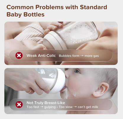 Wide Neck Anti-Colic Baby Feeding Bottle