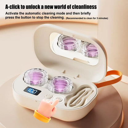 Automatic Ultrasonic Contact Lens Cleaner