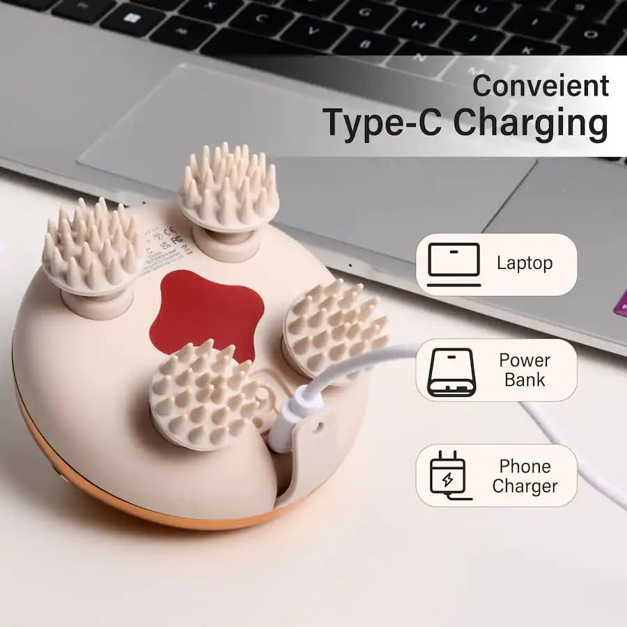 Electric Vibrating Head Massage Device